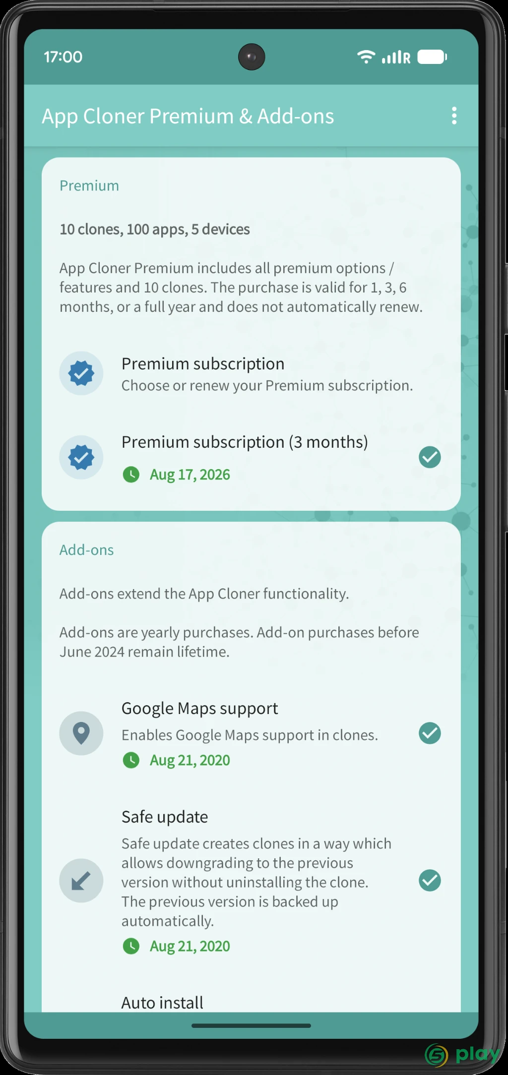App Cloner Premium & Add-ons — скриншот 1