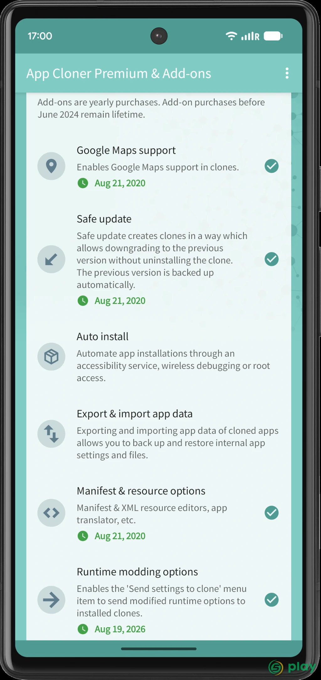 App Cloner Premium & Add-ons — скриншот 3