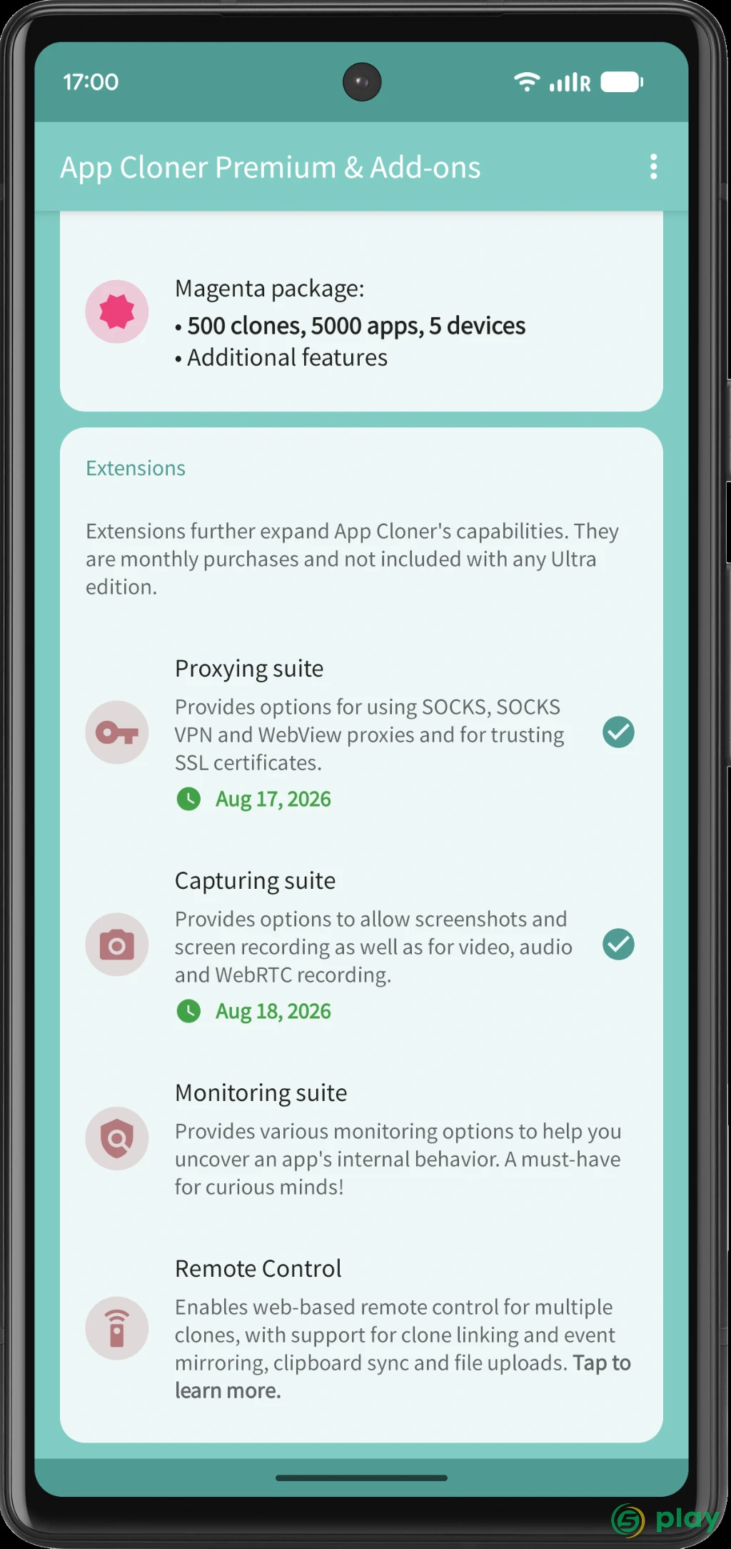 App Cloner Premium & Add-ons — скриншот 5