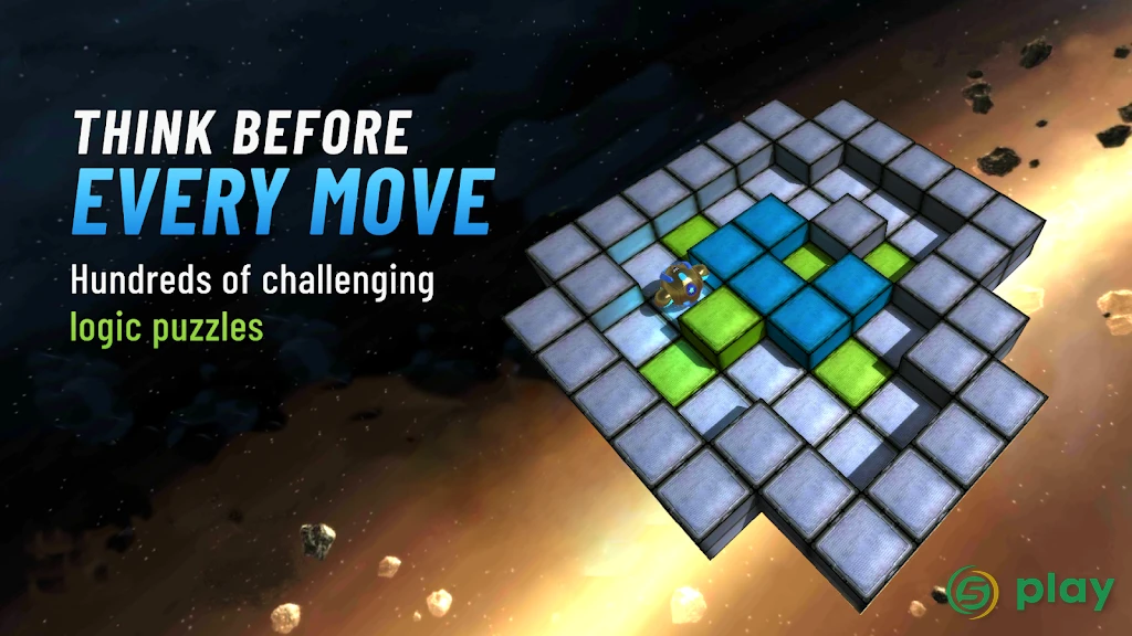 Space Puzzle - Move Boxes & Solve Puzzles 3D — скриншот 1