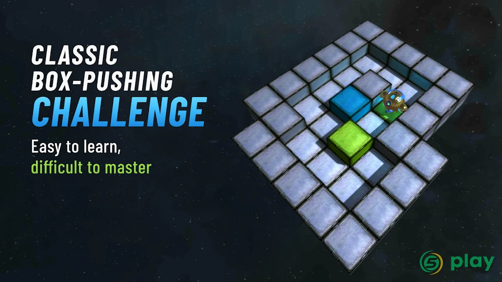 Space Puzzle - Move Boxes & Solve Puzzles 3D — скриншот 2
