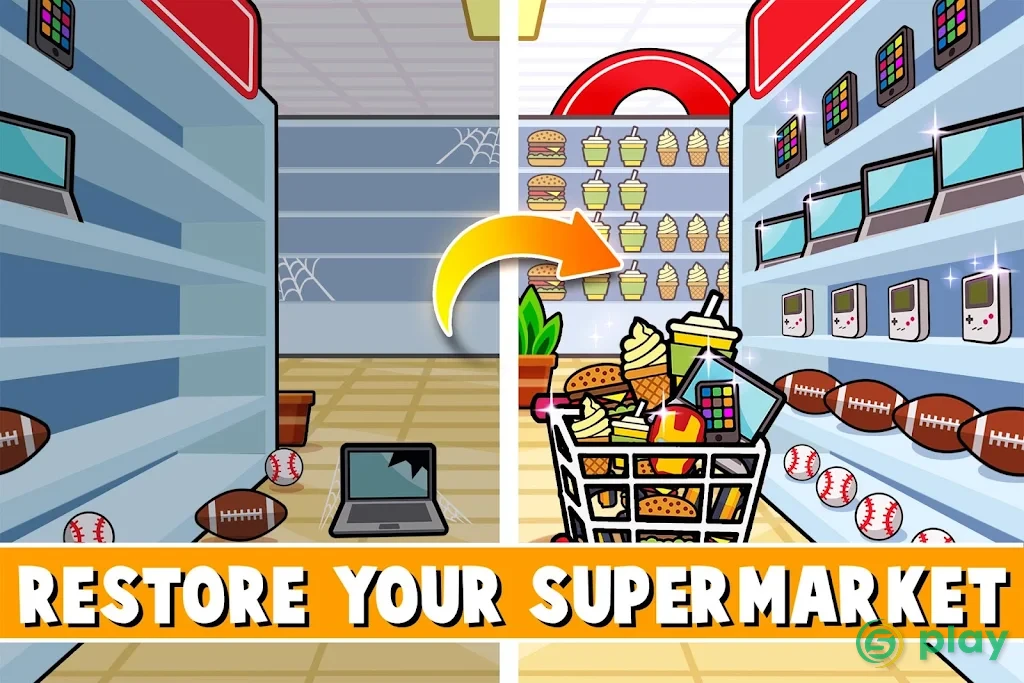 Idle Shopping Tycoon: Супермаркет Магазин Магнат — скриншот 3