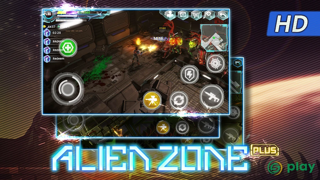 Alien Zone Plus HD — скриншот 3