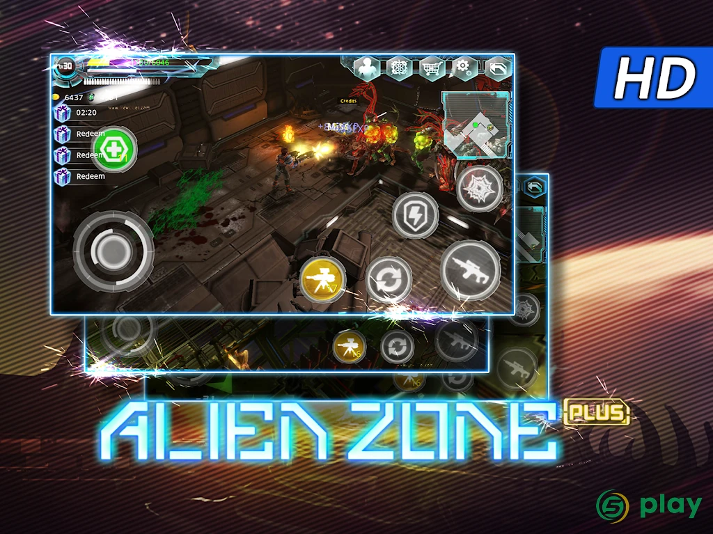 Alien Zone Plus HD — скриншот 8