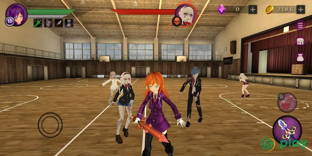 Anime High School Zombie Simulator — скриншот 4