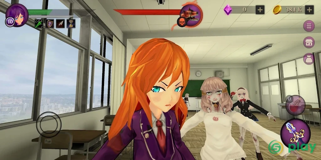 Anime High School Zombie Simulator — скриншот 7