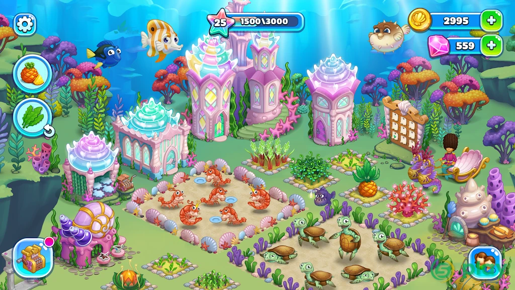 Aquarium Farm: подводный город принцессы русалочки — скриншот 7