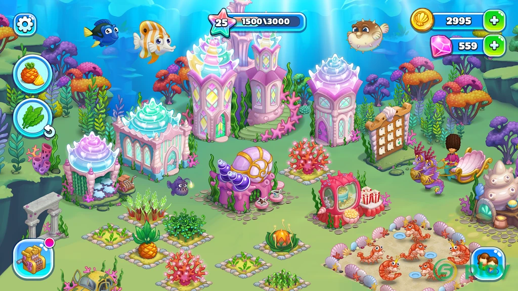 Aquarium Farm: подводный город принцессы русалочки — скриншот 9