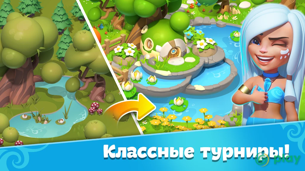 Планета Самоцветов - Веселые Игры Три в Ряд — скриншот 2