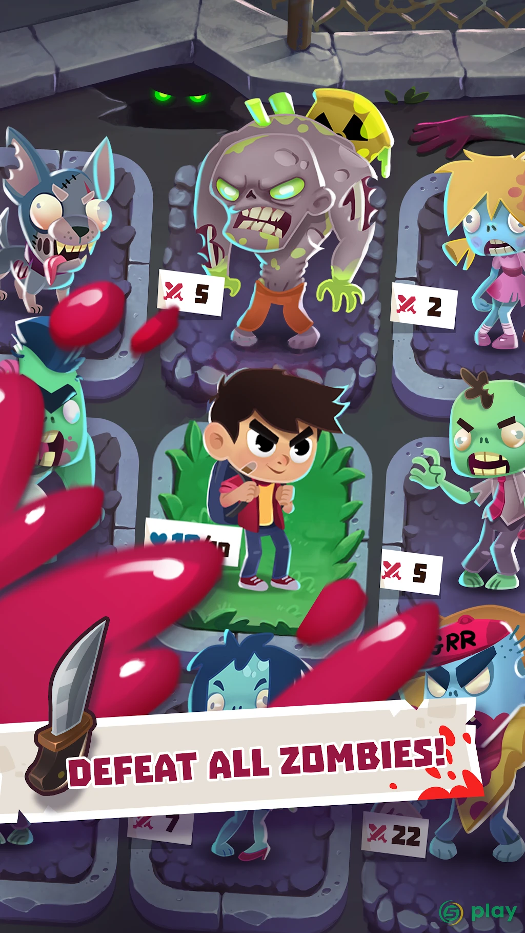 Kids vs Zombies — скриншот 1