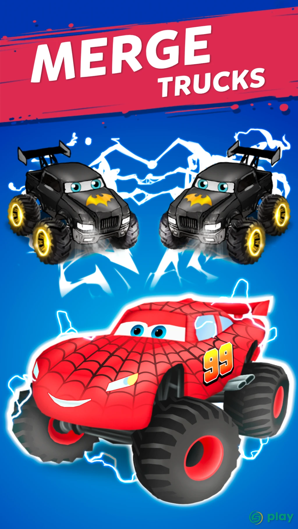 Merge Truck: Monster Truck Evolution Merger game — скриншот 1