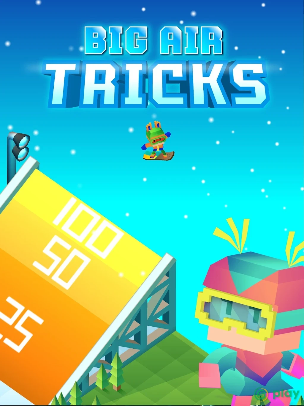 Blocky Snowboarding — скриншот 12