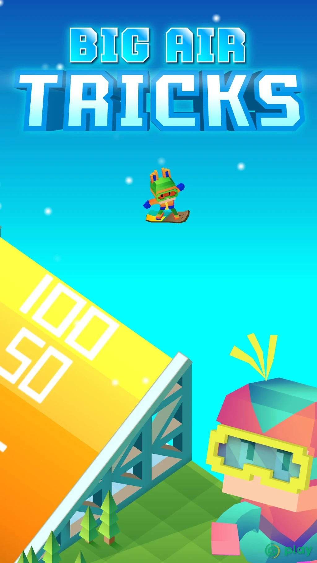 Blocky Snowboarding — скриншот 7