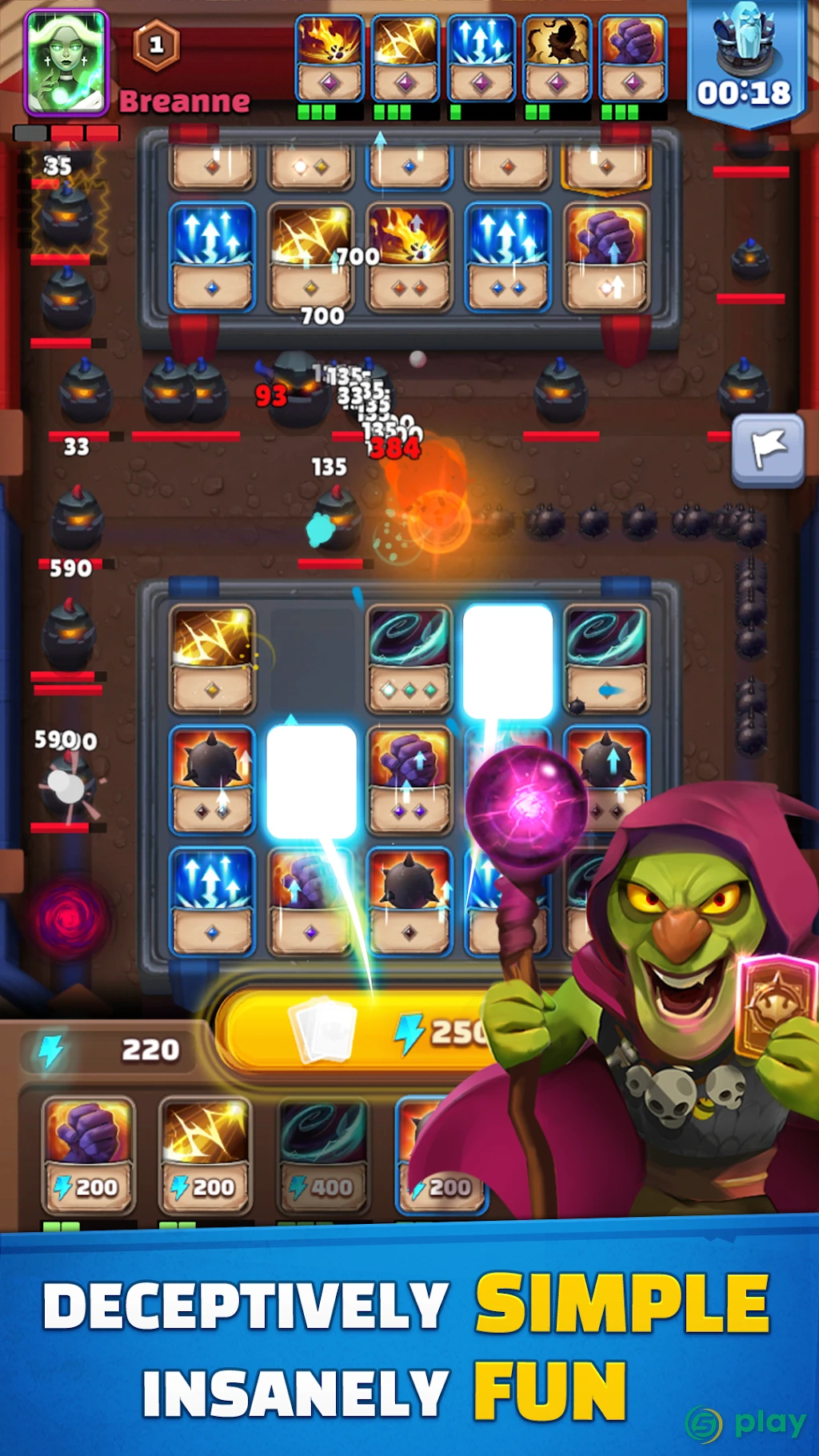 Случайных оборона(Random Card Defense) — скриншот 1