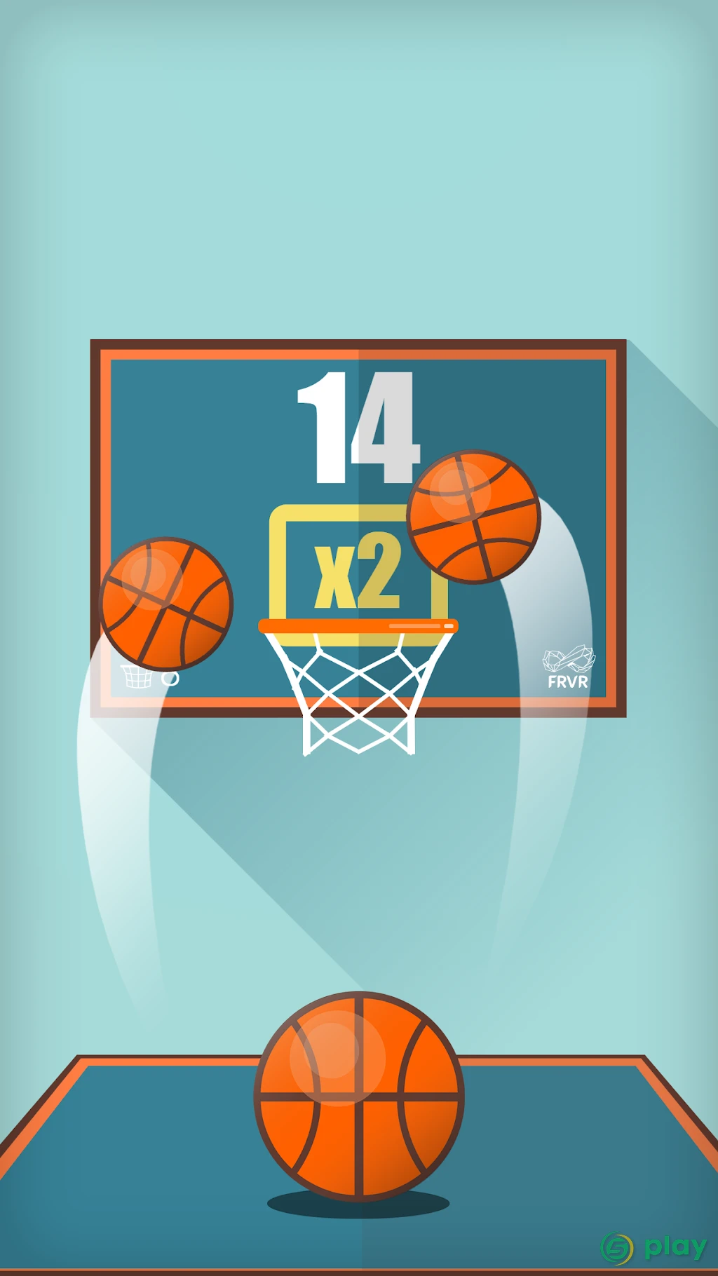 Basketball FRVR - Стреляйте обручем и слэм данк! — скриншот 1