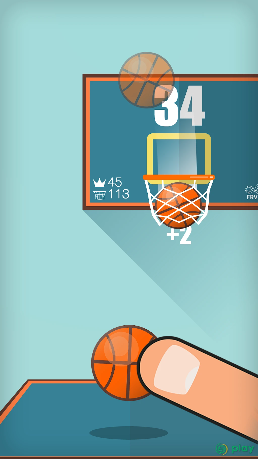 Basketball FRVR - Стреляйте обручем и слэм данк! — скриншот 2