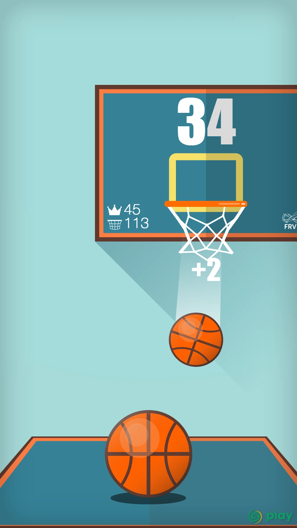 Basketball FRVR - Стреляйте обручем и слэм данк! — скриншот 4