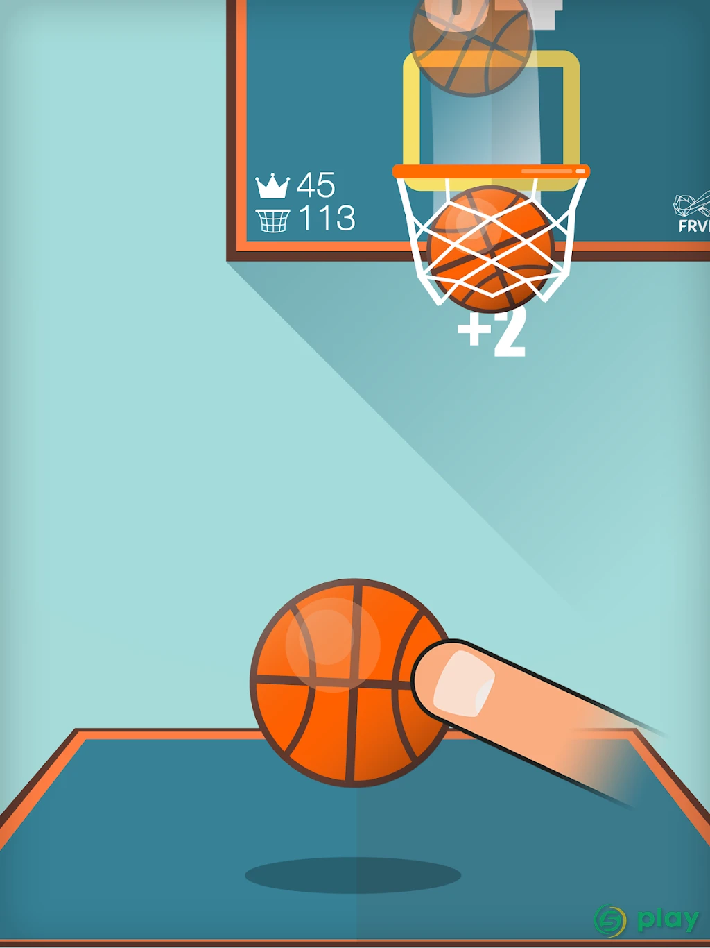 Basketball FRVR - Стреляйте обручем и слэм данк! — скриншот 7