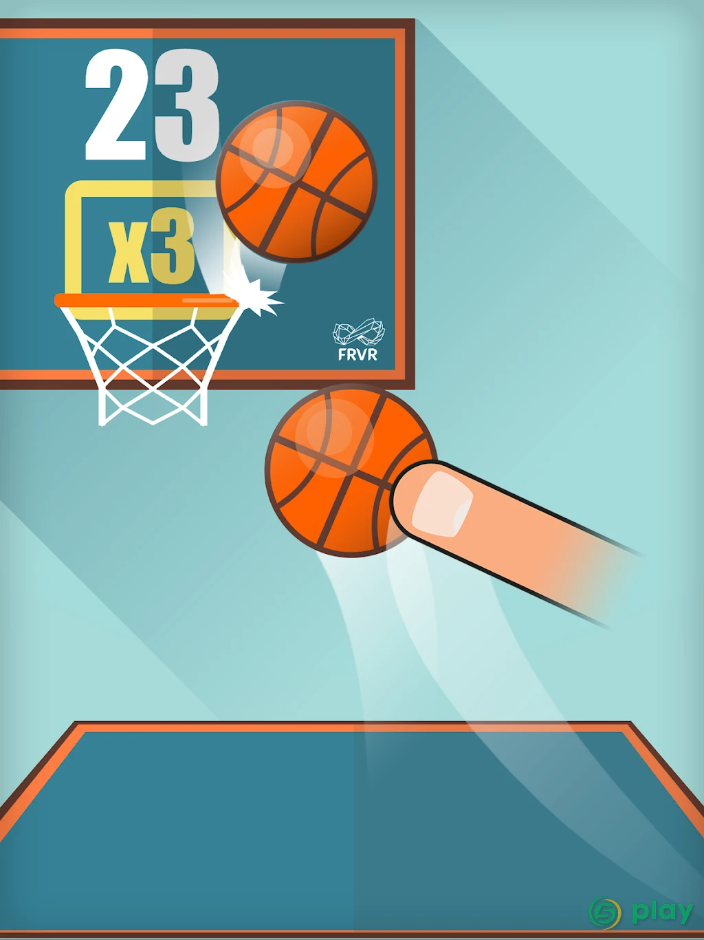 Basketball FRVR - Стреляйте обручем и слэм данк! — скриншот 8