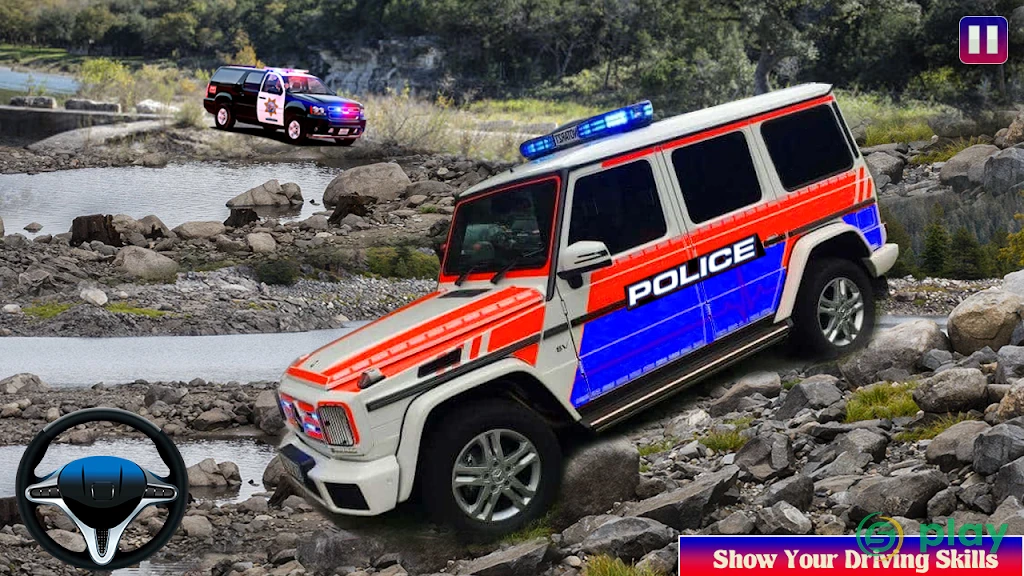 Offroad Police Car Driving Simulator Game — скриншот 1