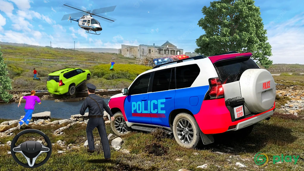 Offroad Police Car Driving Simulator Game — скриншот 2
