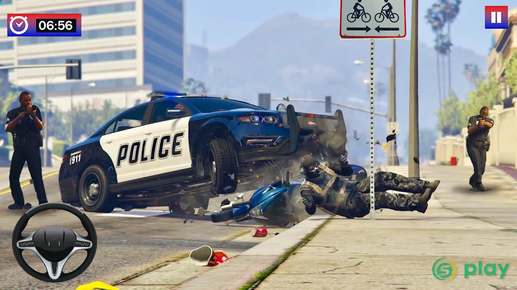 Offroad Police Car Driving Simulator Game — скриншот 4