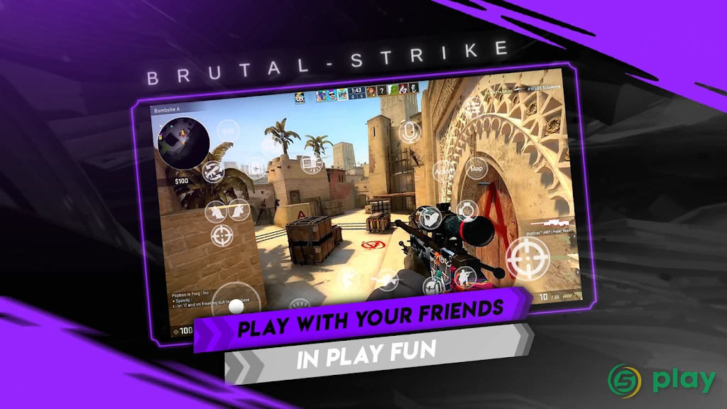 Brutal Strike - Counter Strike Brutal FPS CS GO — скриншот 1