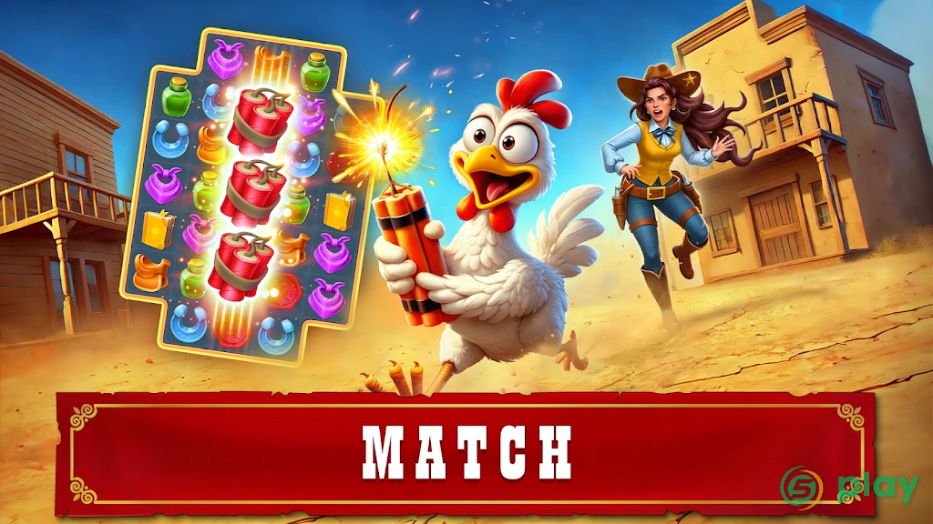 Jewels of the Wild West: игра-головоломка 3 в ряд — скриншот 7