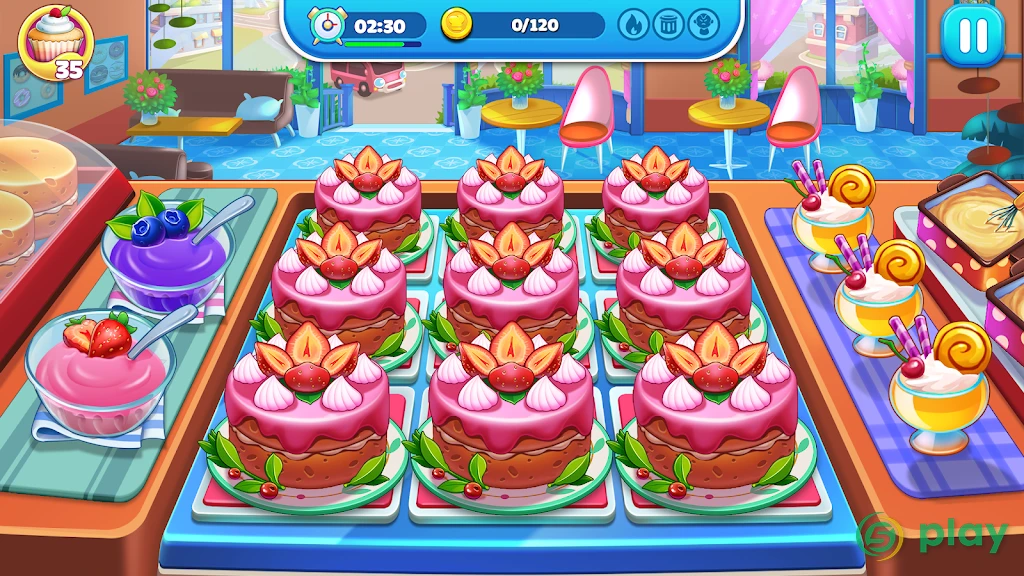 Christmas Cooking : Crazy Restaurant Cooking Games — скриншот 1