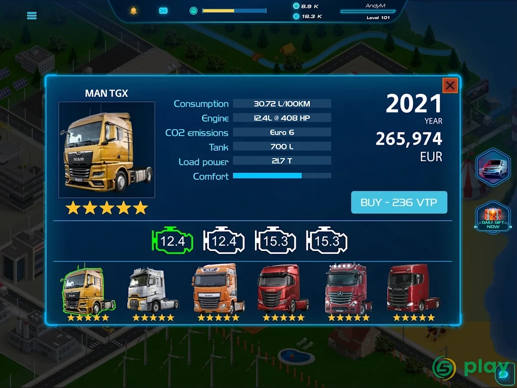 Virtual Truck Manager 2 Tycoon trucking company — скриншот 10