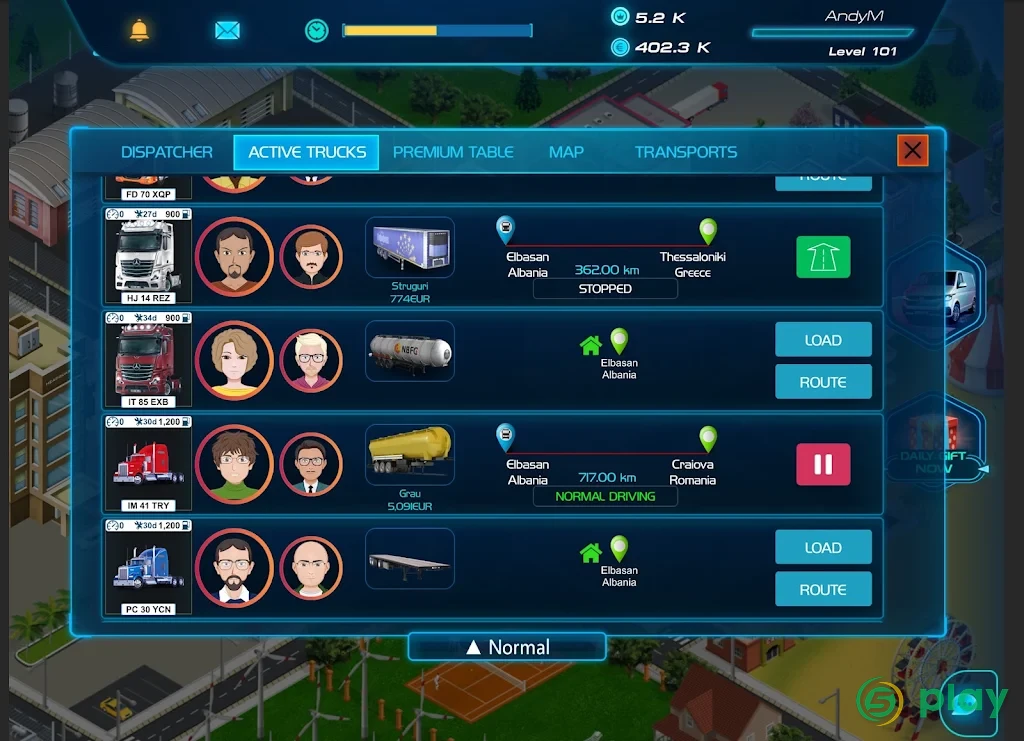Virtual Truck Manager 2 Tycoon trucking company — скриншот 11