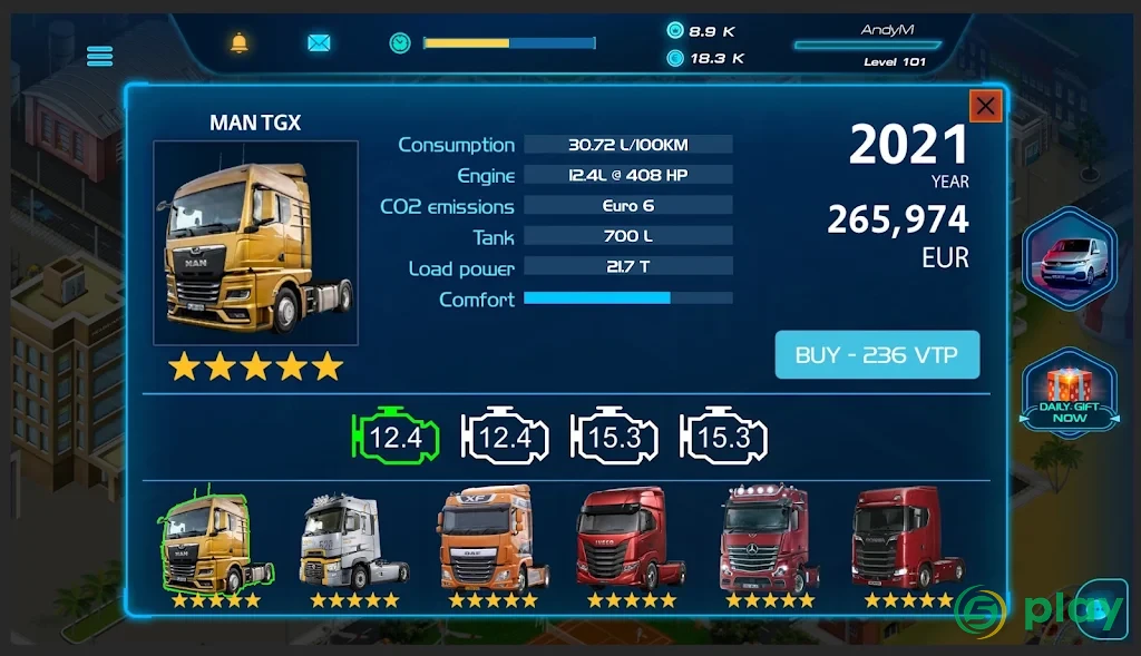 Virtual Truck Manager 2 Tycoon trucking company — скриншот 2