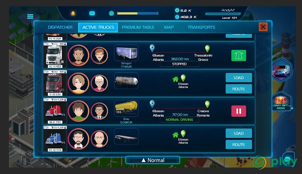 Virtual Truck Manager 2 Tycoon trucking company — скриншот 3