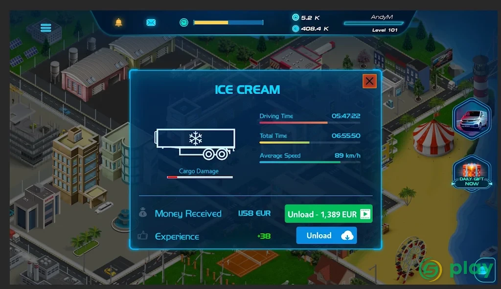 Virtual Truck Manager 2 Tycoon trucking company — скриншот 4