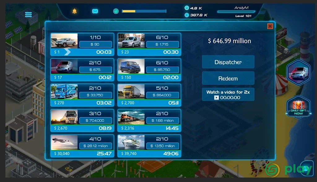 Virtual Truck Manager 2 Tycoon trucking company — скриншот 5