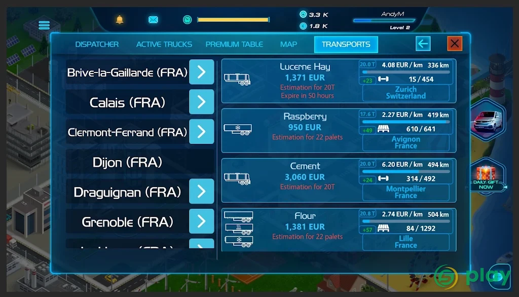 Virtual Truck Manager 2 Tycoon trucking company — скриншот 7