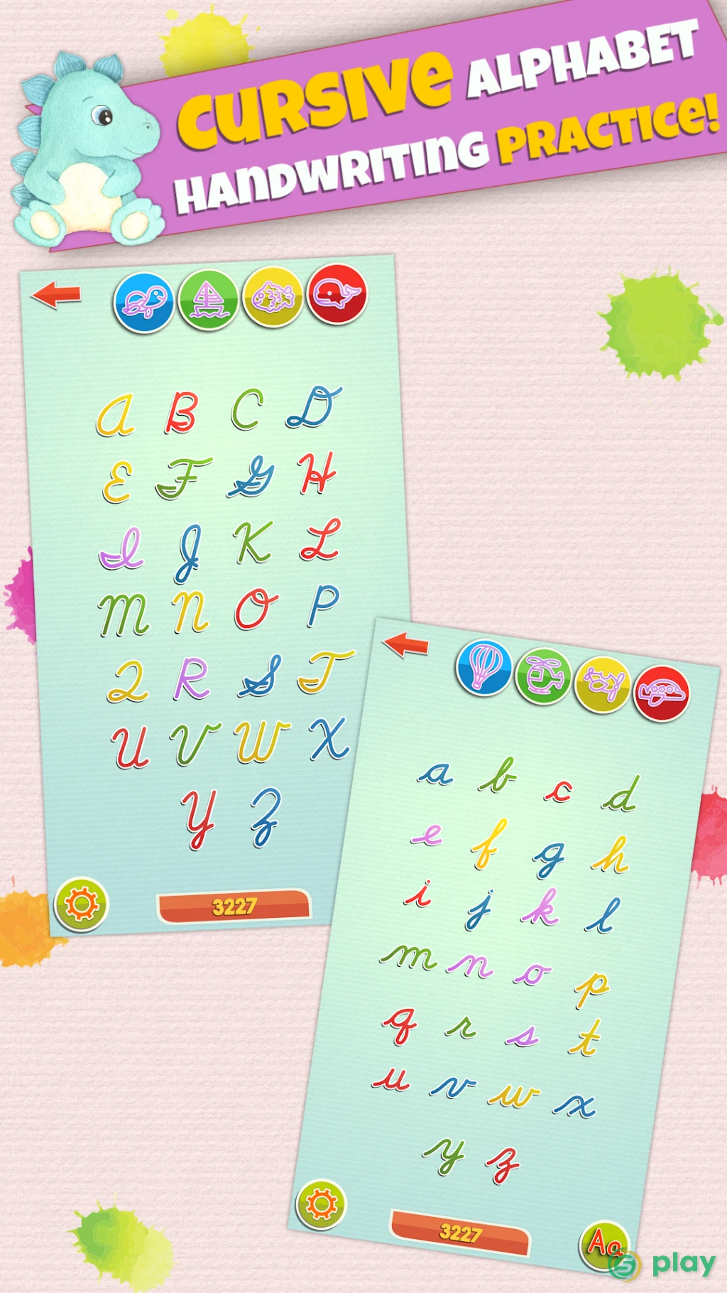 LetraKid Cursive: Alphabet Letters Writing Kids — скриншот 1