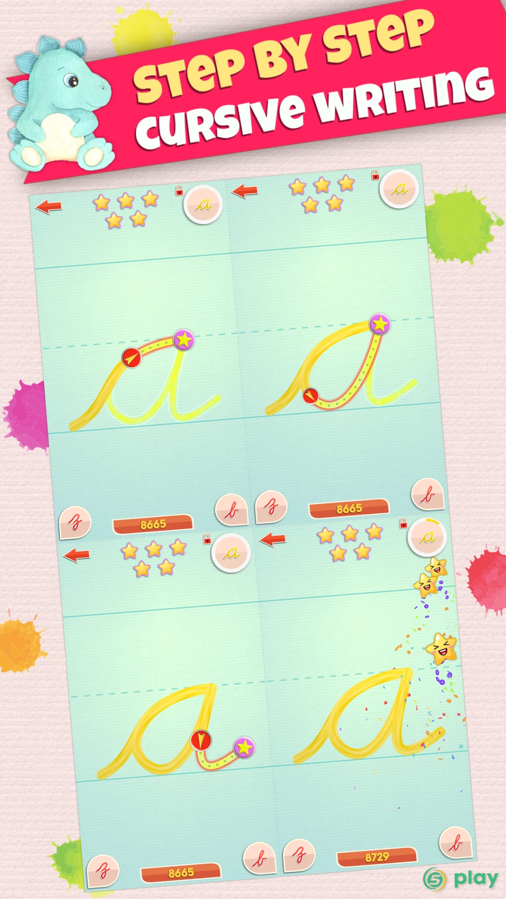 LetraKid Cursive: Alphabet Letters Writing Kids — скриншот 3