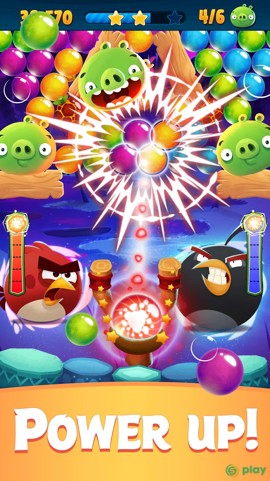 Angry Birds POP Bubble Shooter — скриншот 9